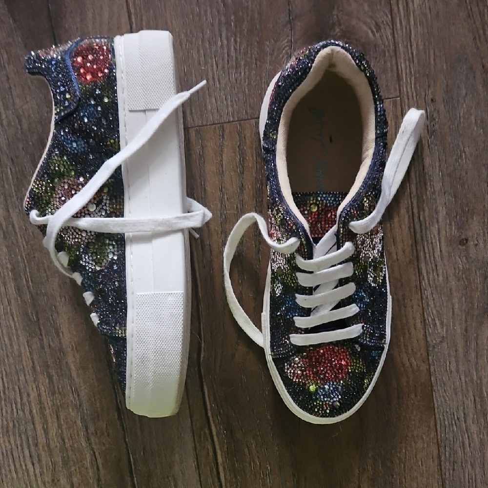 Betsey Johnson Multicolor Sequin Sneakers